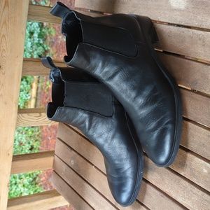 Zara Chelsea ankle boots size 40 in black leather